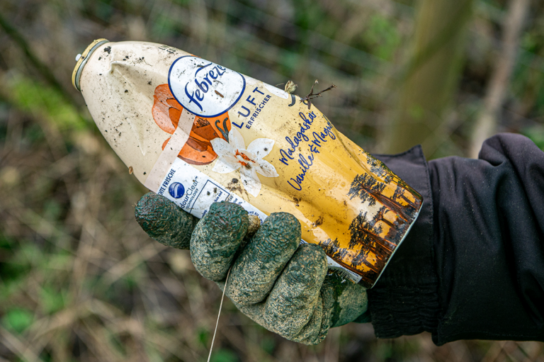 Trash Hunter laufen im Kreis