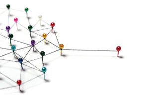 Linking entities. Network, networking, social media, internet co